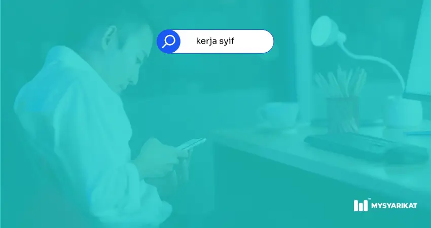  search bar searching word kerja syif