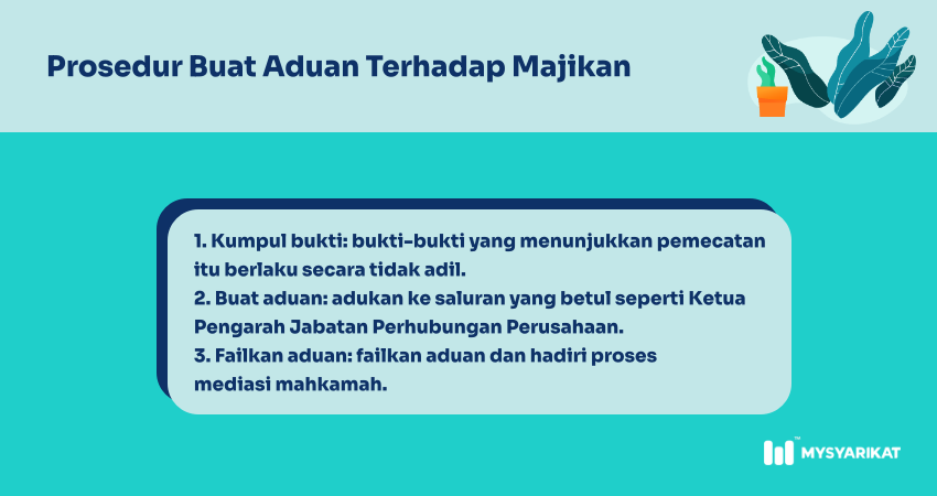 prosedur aduan pemecatan tidak adil