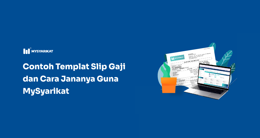 contoh template slip gaji MySyarikat