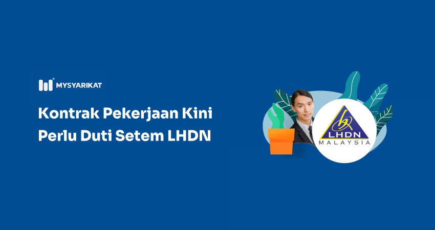a picture of a man behind LHDN logo
