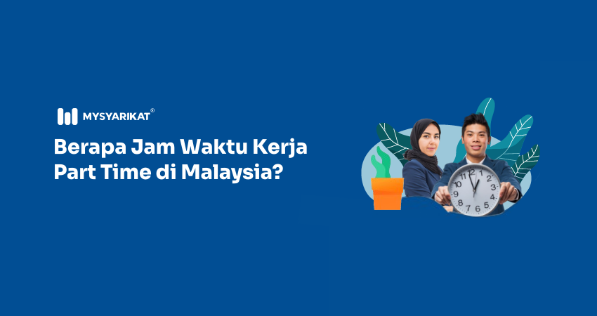 picture of a man holding a clock and a female part time employee