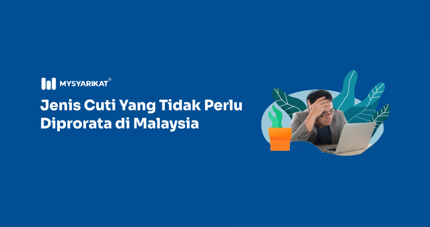 Picture of a man stressing, calculating pro-rated leave