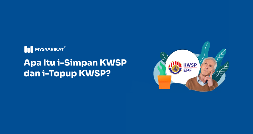 picture of retired/old employee thinking with KWSP logo